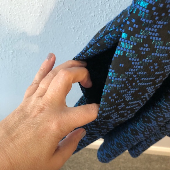 COPY - Nanette Lepore blue black diamond dress size 6 - Picture 6 of 9